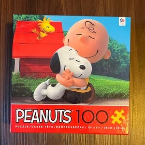 Peanuts Puzzle with Red and White Design